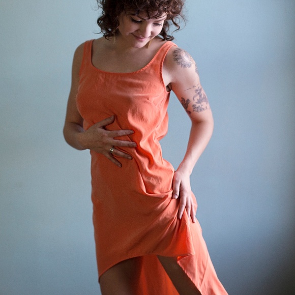 Bright Backless High-Low Cocktail Dress - Picture 5 of 5